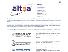 Tablet Screenshot of gruppoaltea.com